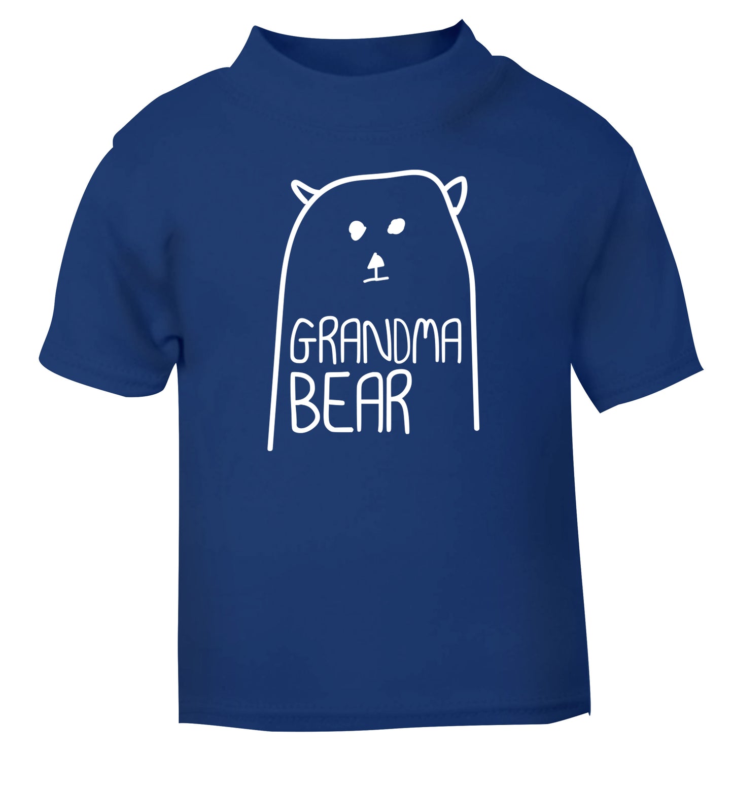 Grandma bear blue Baby Toddler Tshirt 2 Years