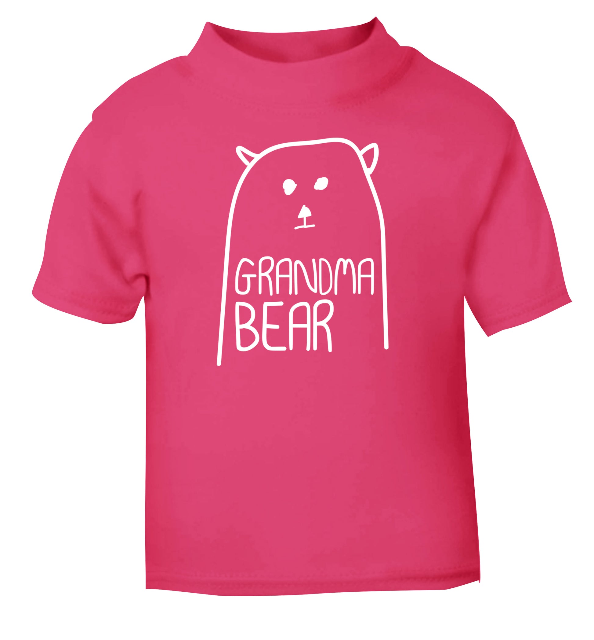 Grandma bear pink Baby Toddler Tshirt 2 Years