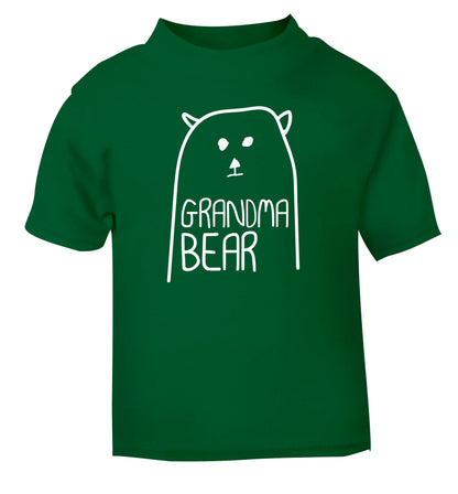 Grandma bear green Baby Toddler Tshirt 2 Years