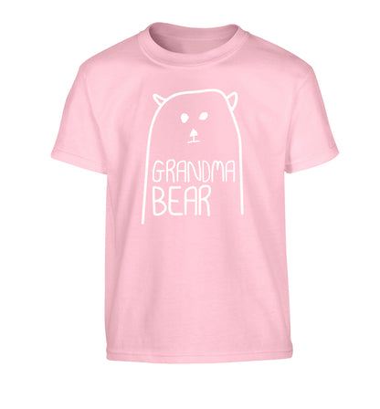 Grandma bear Children's light pink Tshirt 12-13 Years
