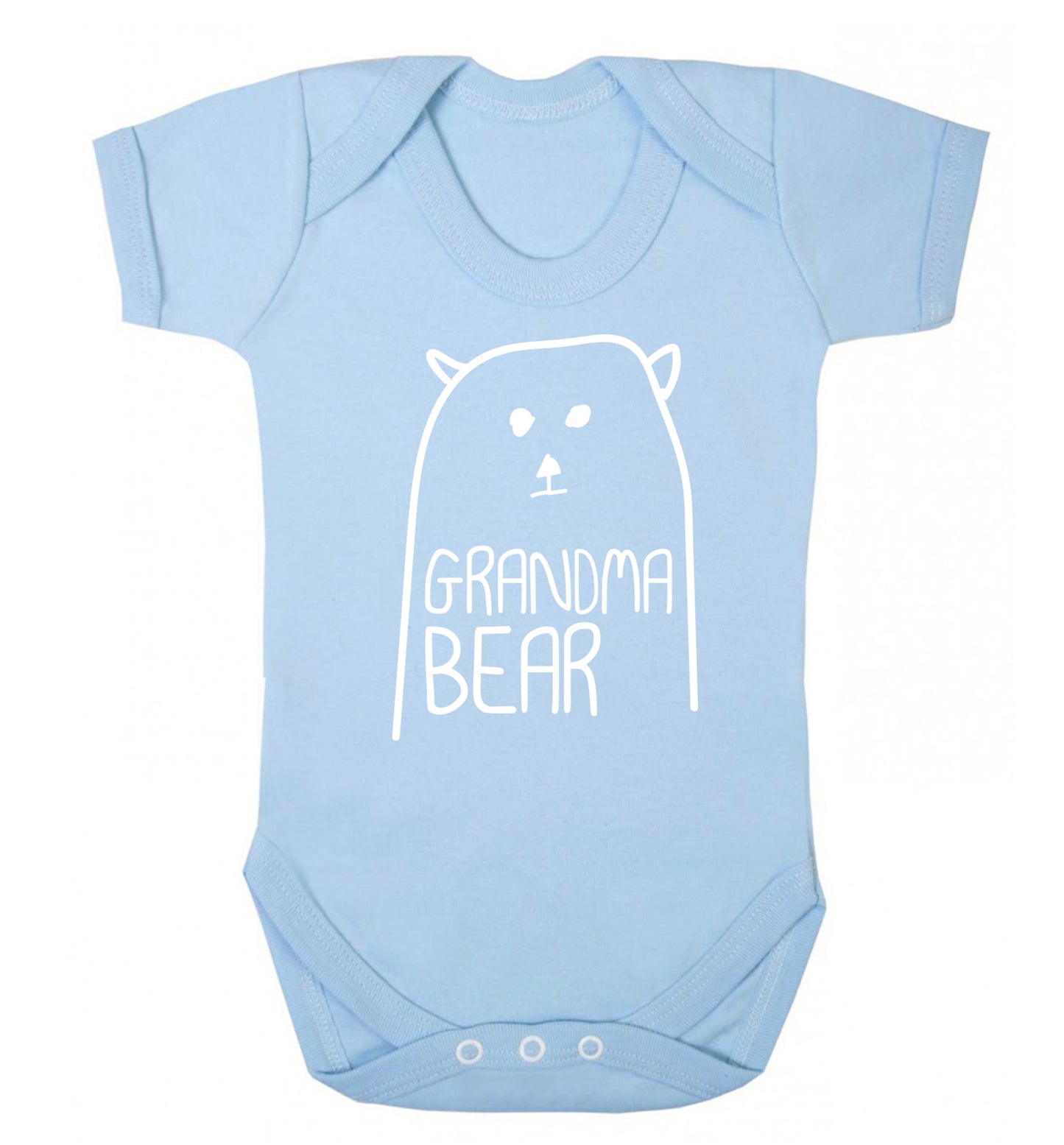 Grandma bear Baby Vest pale blue 18-24 months