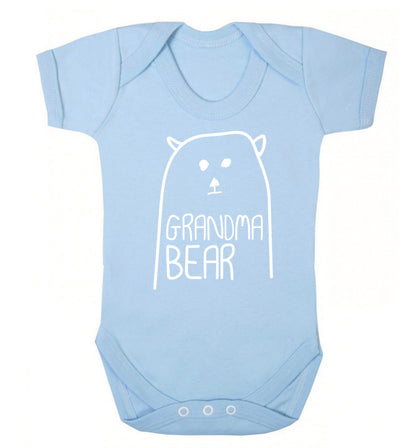 Grandma bear Baby Vest pale blue 18-24 months