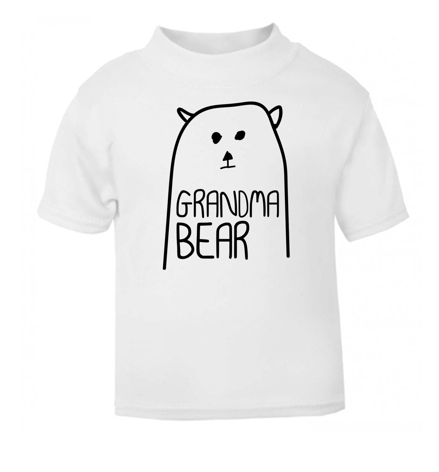 Grandma bear white Baby Toddler Tshirt 2 Years