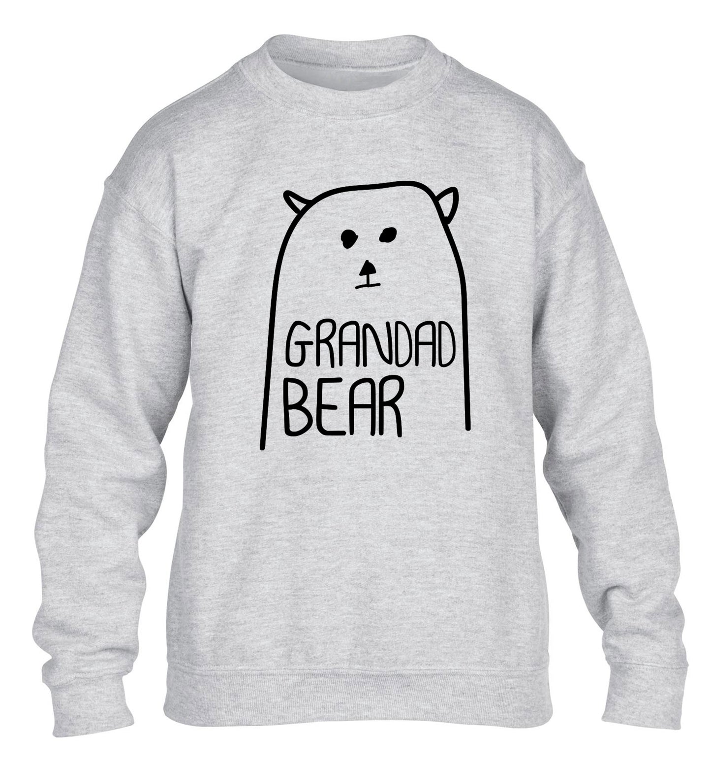 Grandad bear children's grey sweater 12-13 Years