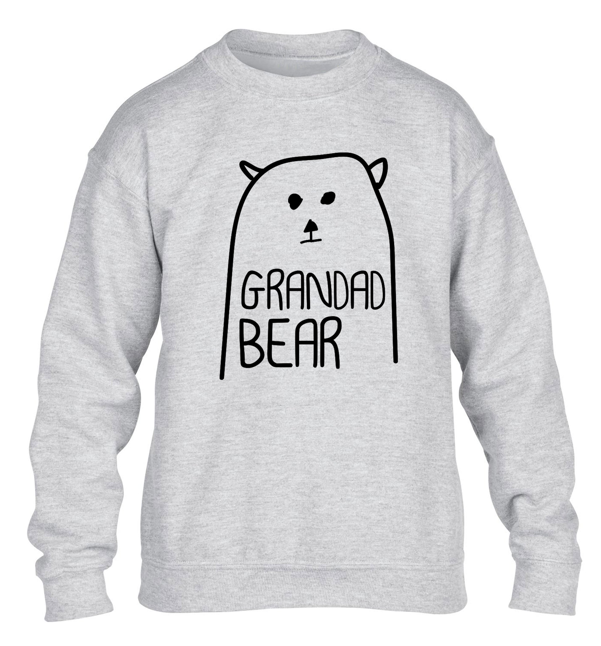 Grandad bear children's grey sweater 12-13 Years