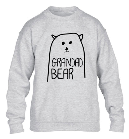 Grandad bear children's grey sweater 12-13 Years