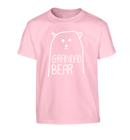 Grandad bear Children's light pink Tshirt 12-13 Years