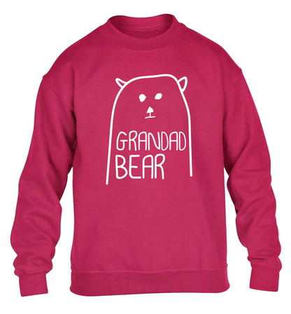 Grandad bear children's pink sweater 12-13 Years