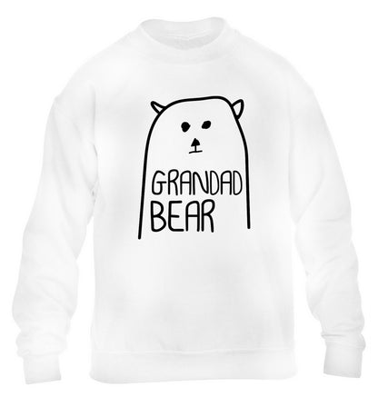 Grandad bear children's white sweater 12-13 Years