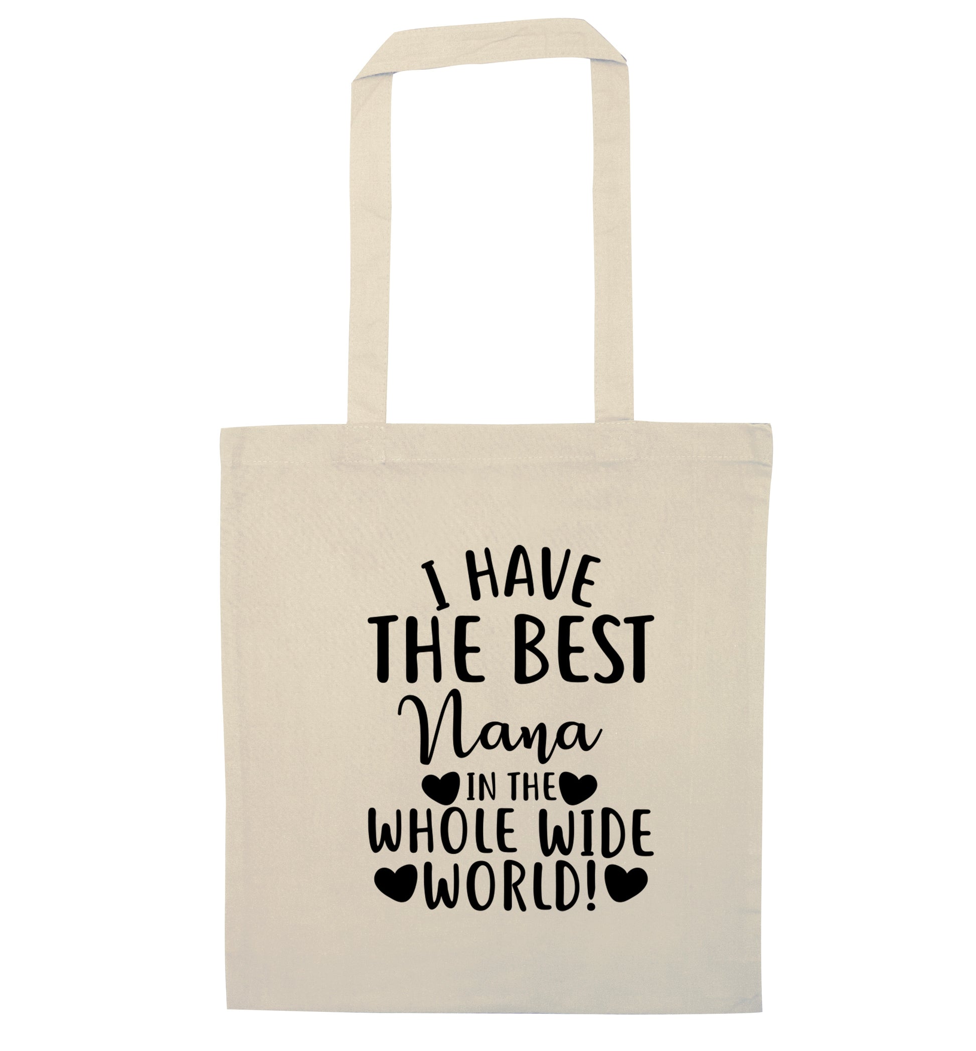 I have the best nana in the whole wide world! natural tote bag