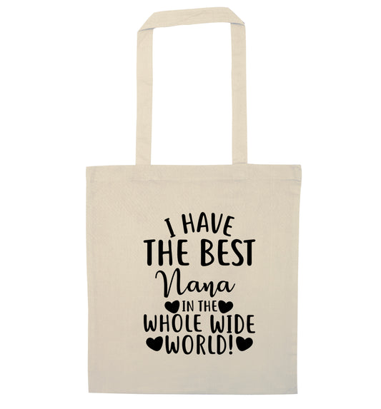 I have the best nana in the whole wide world! natural tote bag