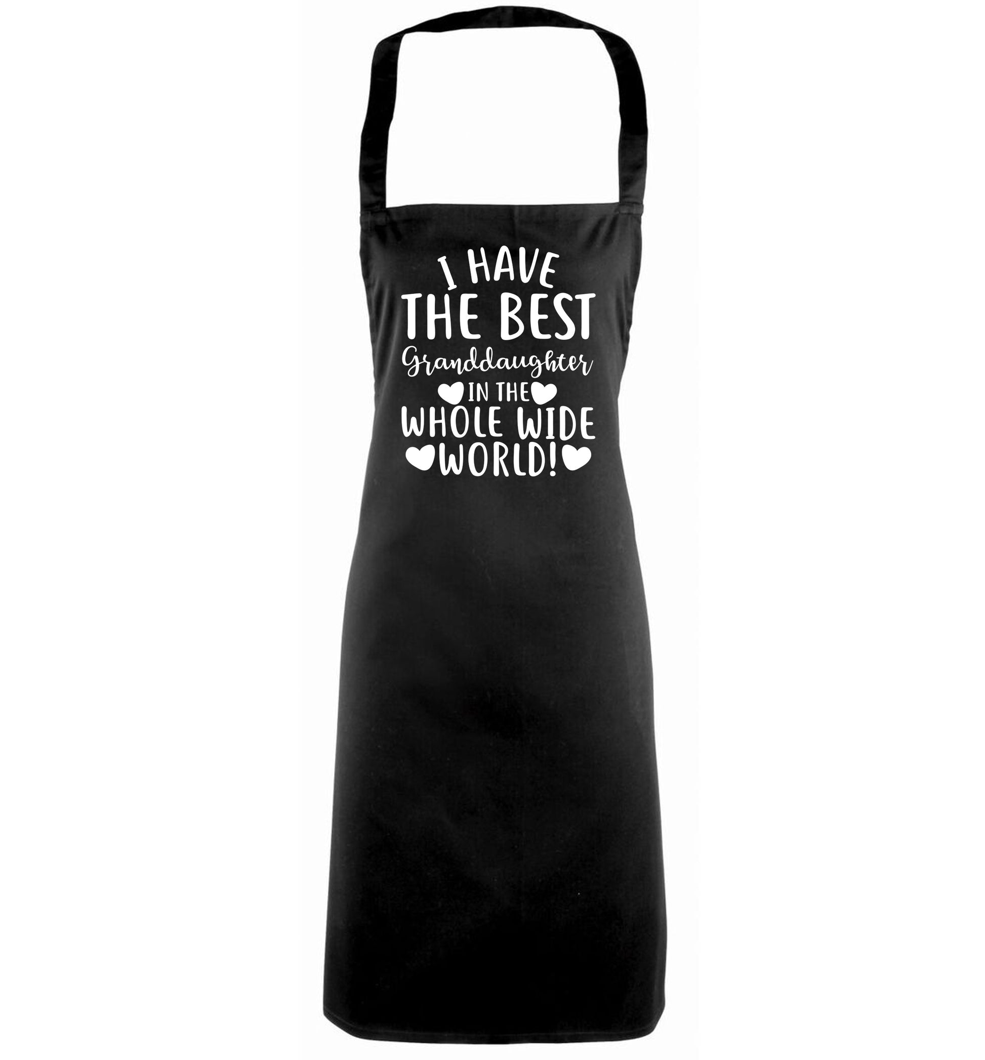 I have the best granddaughter in the whole wide world! black apron