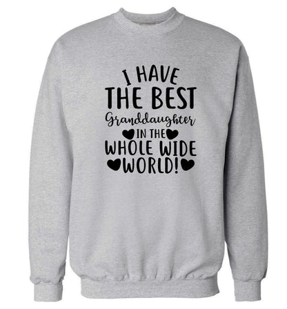 I have the best granddaughter in the whole wide world! Adult's unisex grey Sweater 2XL