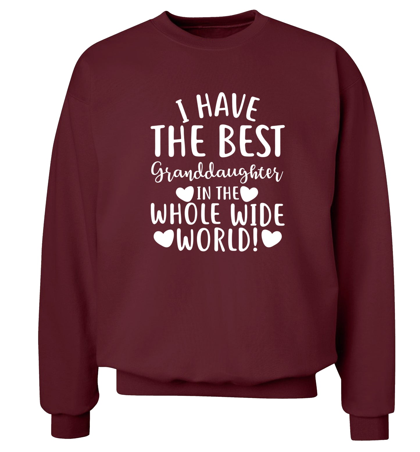 I have the best granddaughter in the whole wide world! Adult's unisex maroon Sweater 2XL
