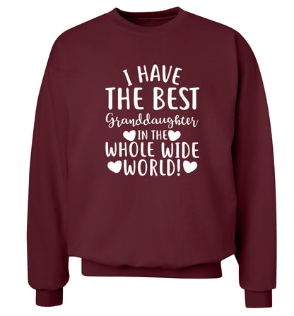I have the best granddaughter in the whole wide world! Adult's unisex maroon Sweater 2XL