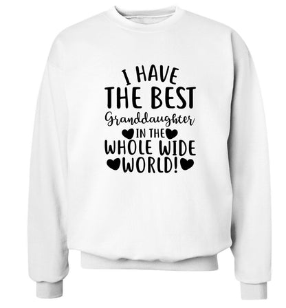 I have the best granddaughter in the whole wide world! Adult's unisex white Sweater 2XL