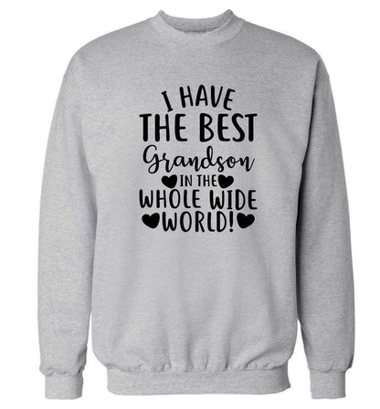 I have the best grandson in the whole wide world! Adult's unisex grey Sweater 2XL