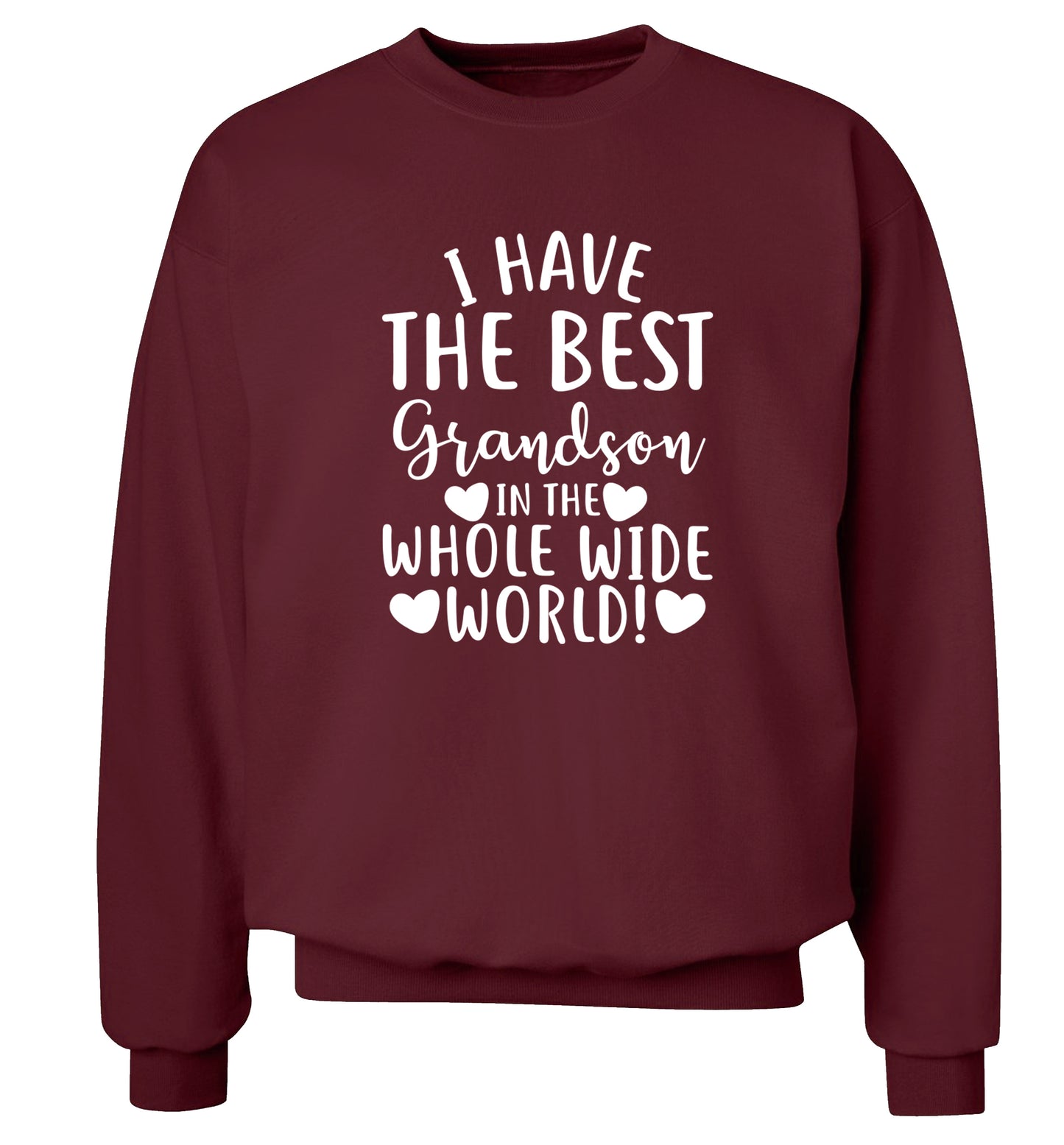 I have the best grandson in the whole wide world! Adult's unisex maroon Sweater 2XL