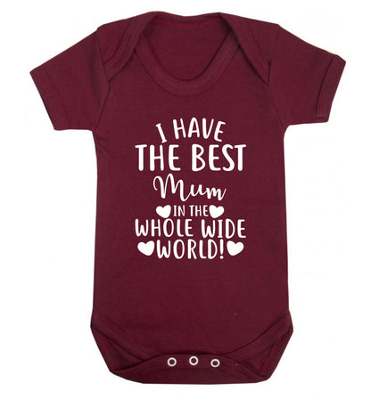 I have the best mum in the whole wide world! Baby Vest maroon 18-24 months
