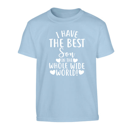 I have the best son in the whole wide world! Children's light blue Tshirt 12-13 Years