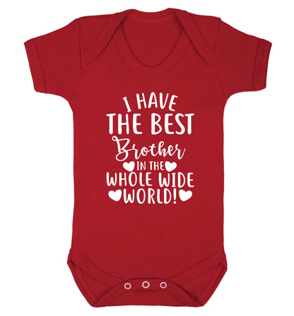 I have the best brother in the whole wide world! Baby Vest red 18-24 months
