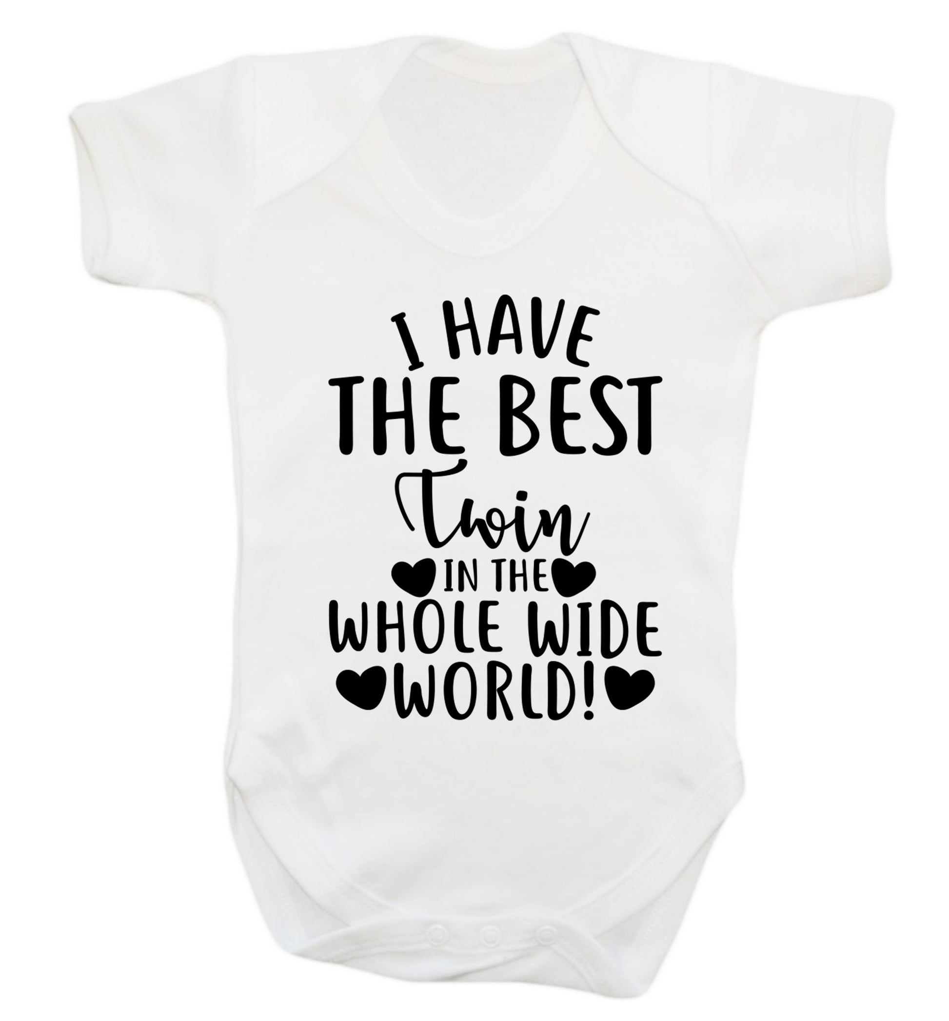 I have the best twin in the whole wide world! Baby Vest white 18-24 months