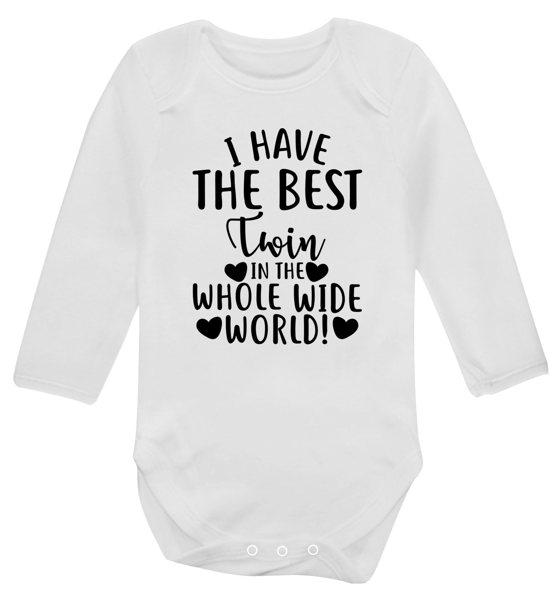 I have the best twin in the whole wide world! Baby Vest long sleeved white 6-12 months