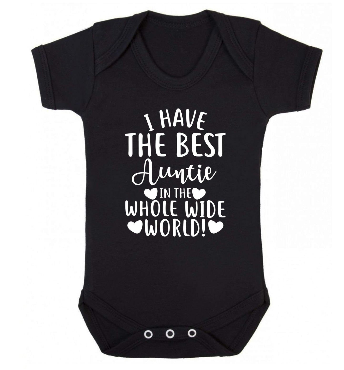 I have the best auntie in the whole wide world! Baby Vest black 18-24 months