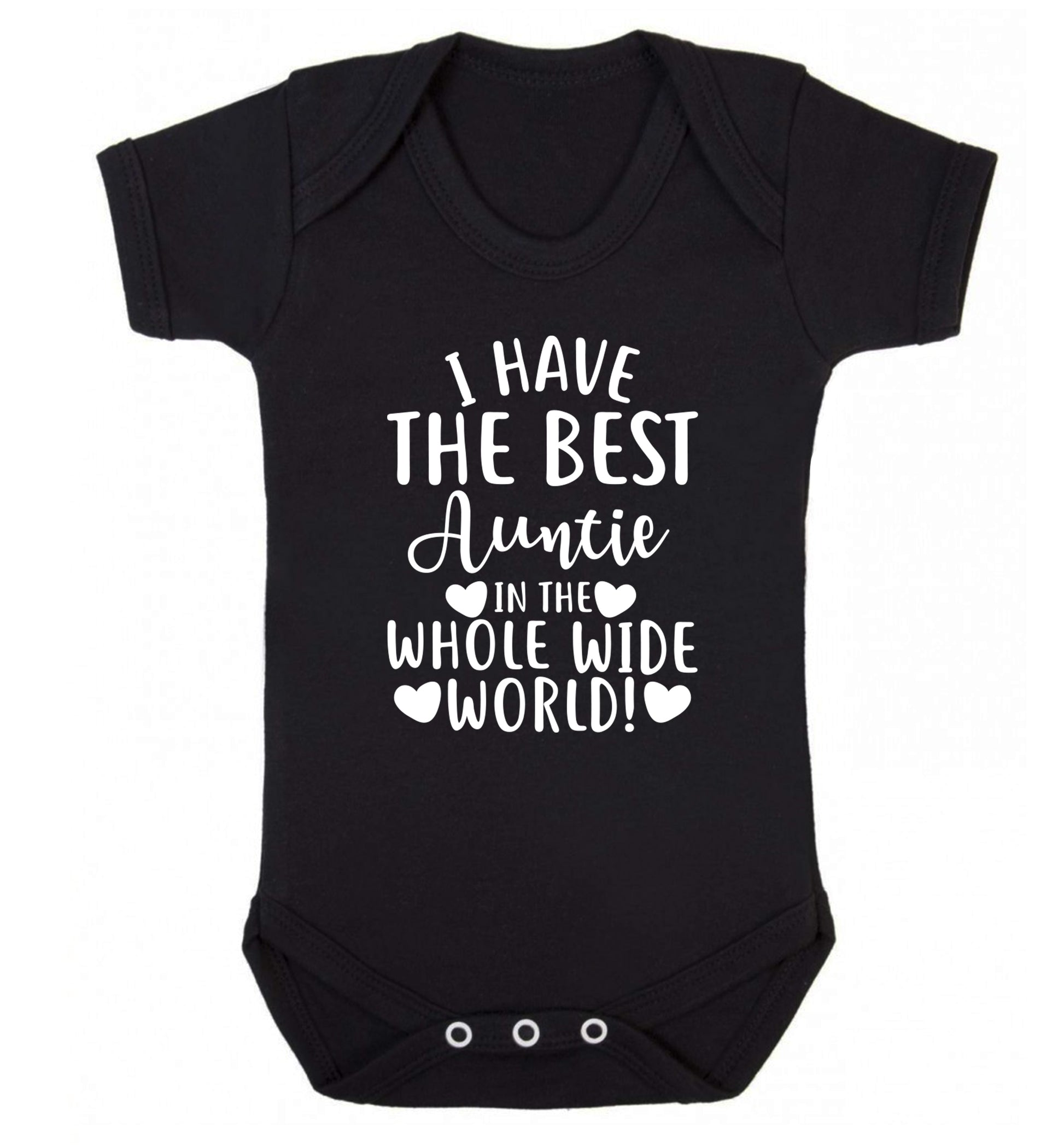 I have the best auntie in the whole wide world! Baby Vest black 18-24 months