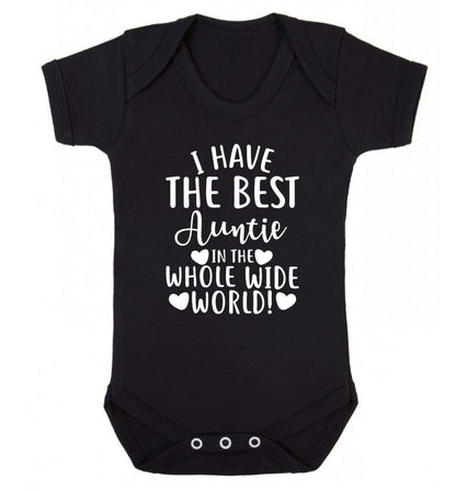 I have the best auntie in the whole wide world! Baby Vest black 18-24 months