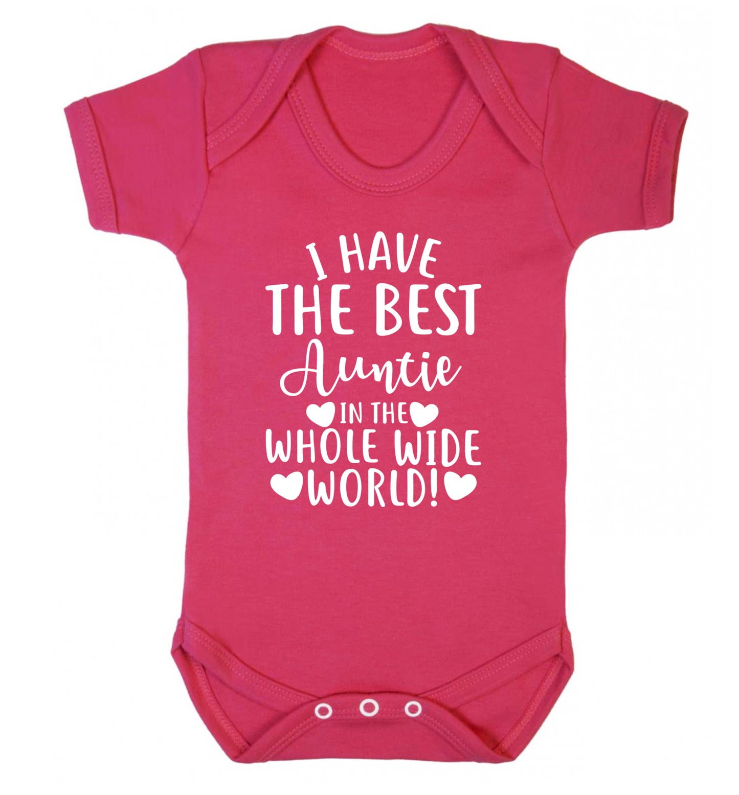 I have the best auntie in the whole wide world! Baby Vest dark pink 18-24 months