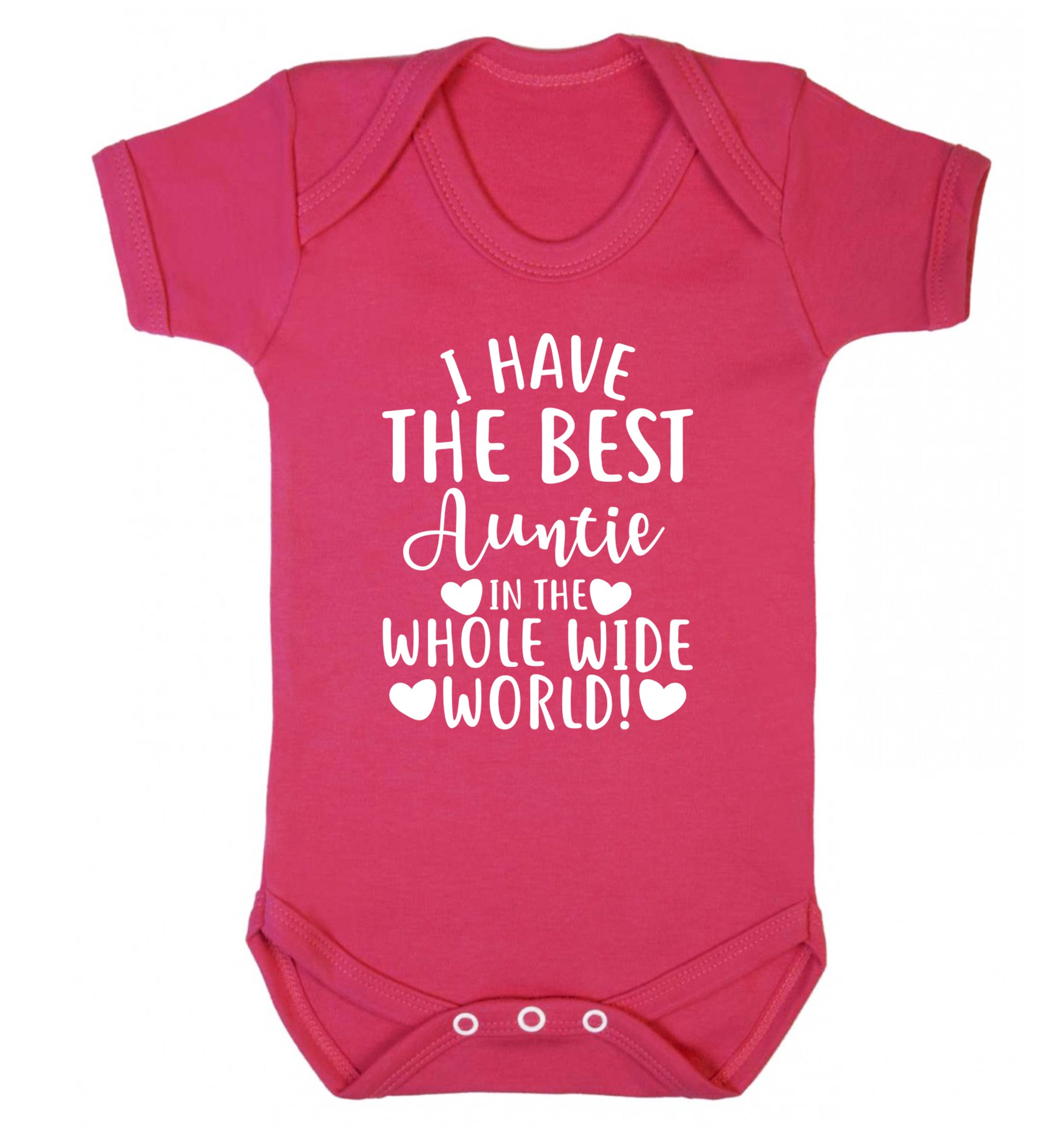 I have the best auntie in the whole wide world! Baby Vest dark pink 18-24 months