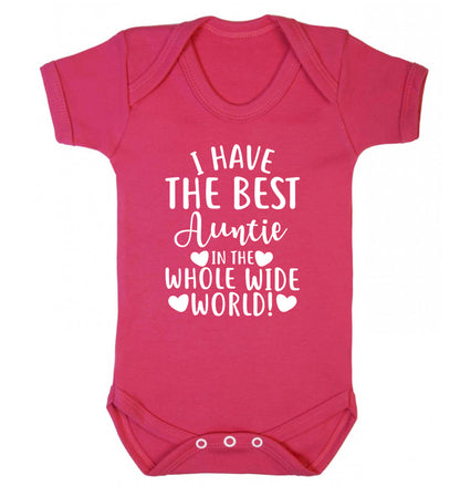 I have the best auntie in the whole wide world! Baby Vest dark pink 18-24 months