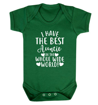 I have the best auntie in the whole wide world! Baby Vest green 18-24 months