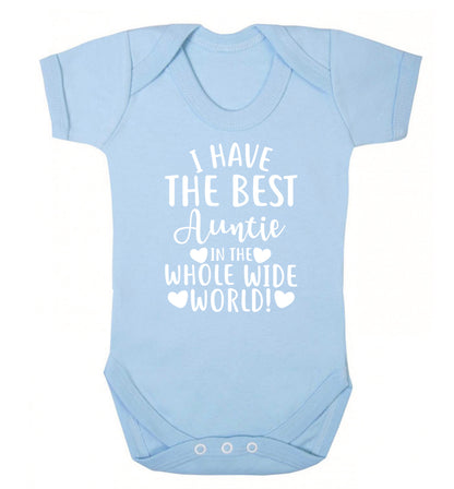 I have the best auntie in the whole wide world! Baby Vest pale blue 18-24 months