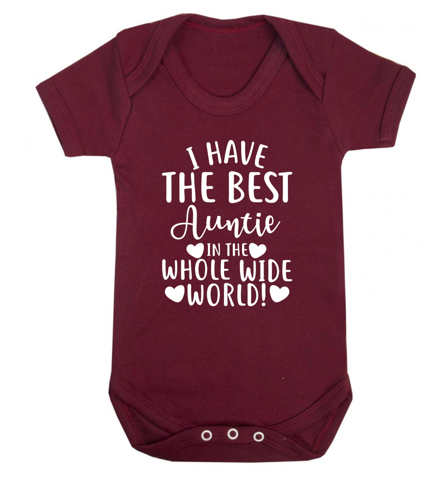 I have the best auntie in the whole wide world! Baby Vest maroon 18-24 months