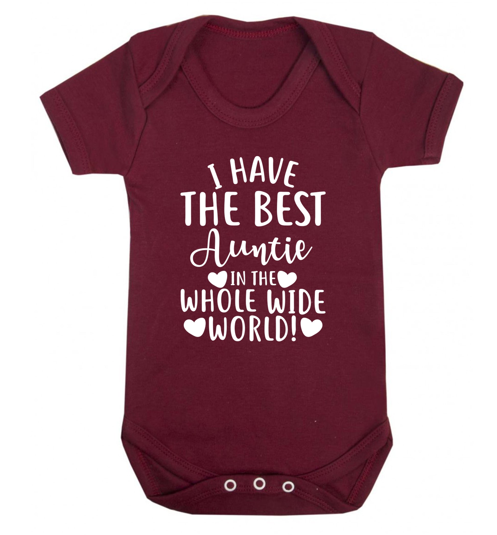 I have the best auntie in the whole wide world! Baby Vest maroon 18-24 months