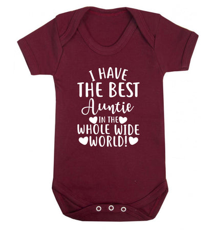 I have the best auntie in the whole wide world! Baby Vest maroon 18-24 months