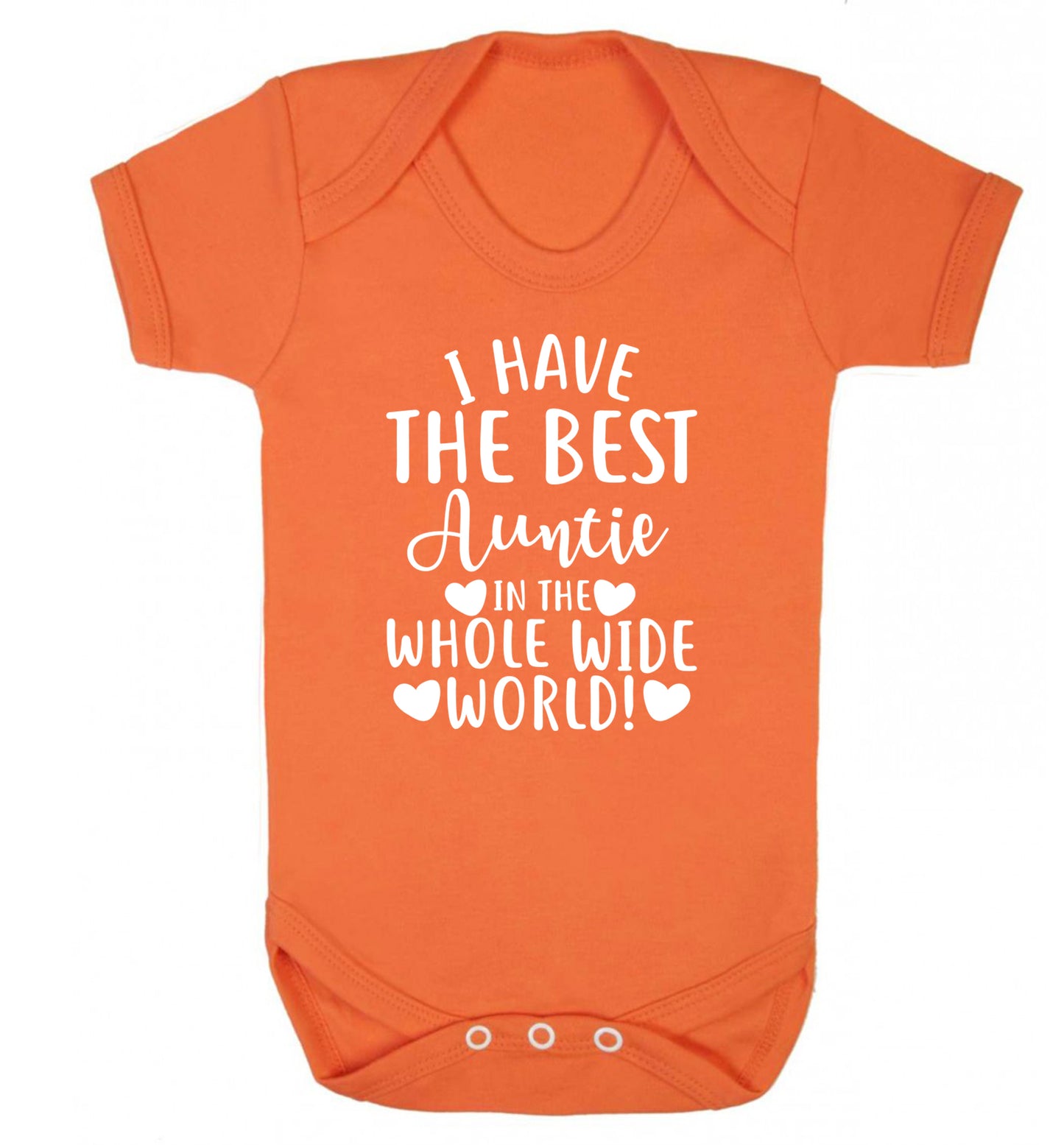 I have the best auntie in the whole wide world! Baby Vest orange 18-24 months