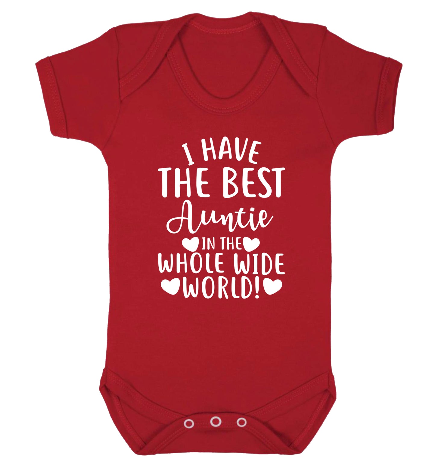 I have the best auntie in the whole wide world! Baby Vest red 18-24 months