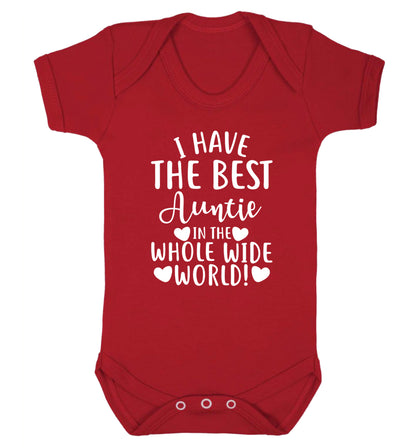 I have the best auntie in the whole wide world! Baby Vest red 18-24 months