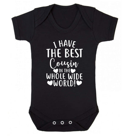 I have the best cousin in the whole wide world! Baby Vest black 18-24 months