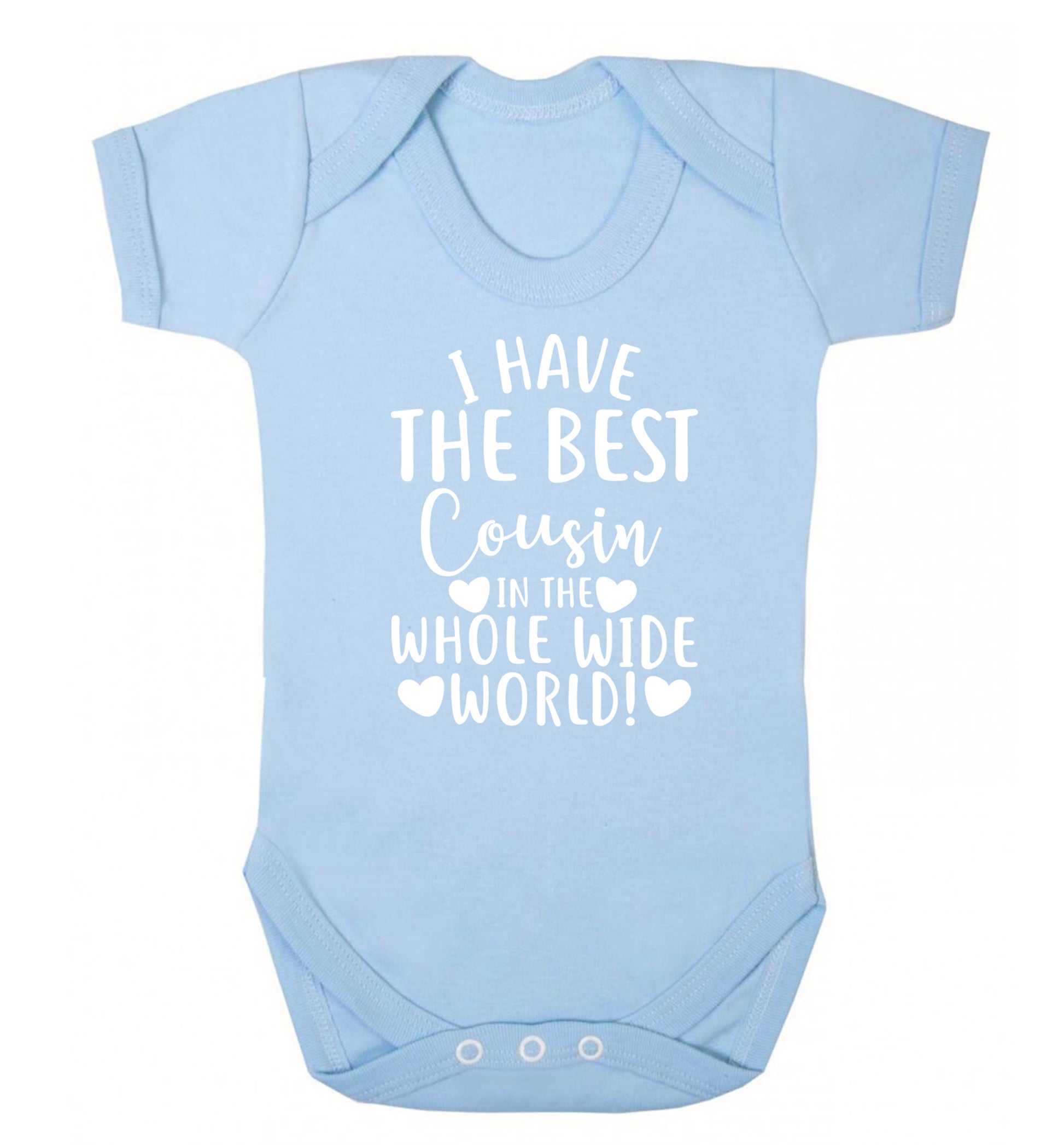 I have the best cousin in the whole wide world! Baby Vest pale blue 18-24 months