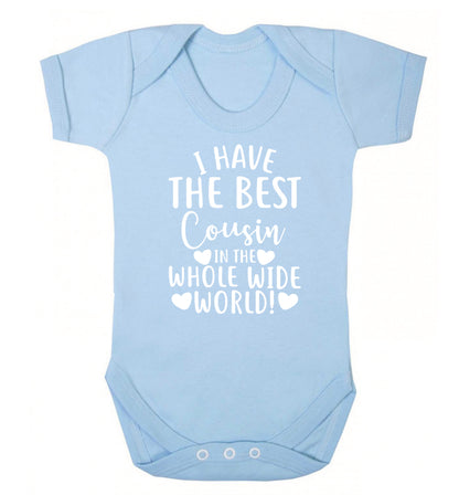 I have the best cousin in the whole wide world! Baby Vest pale blue 18-24 months