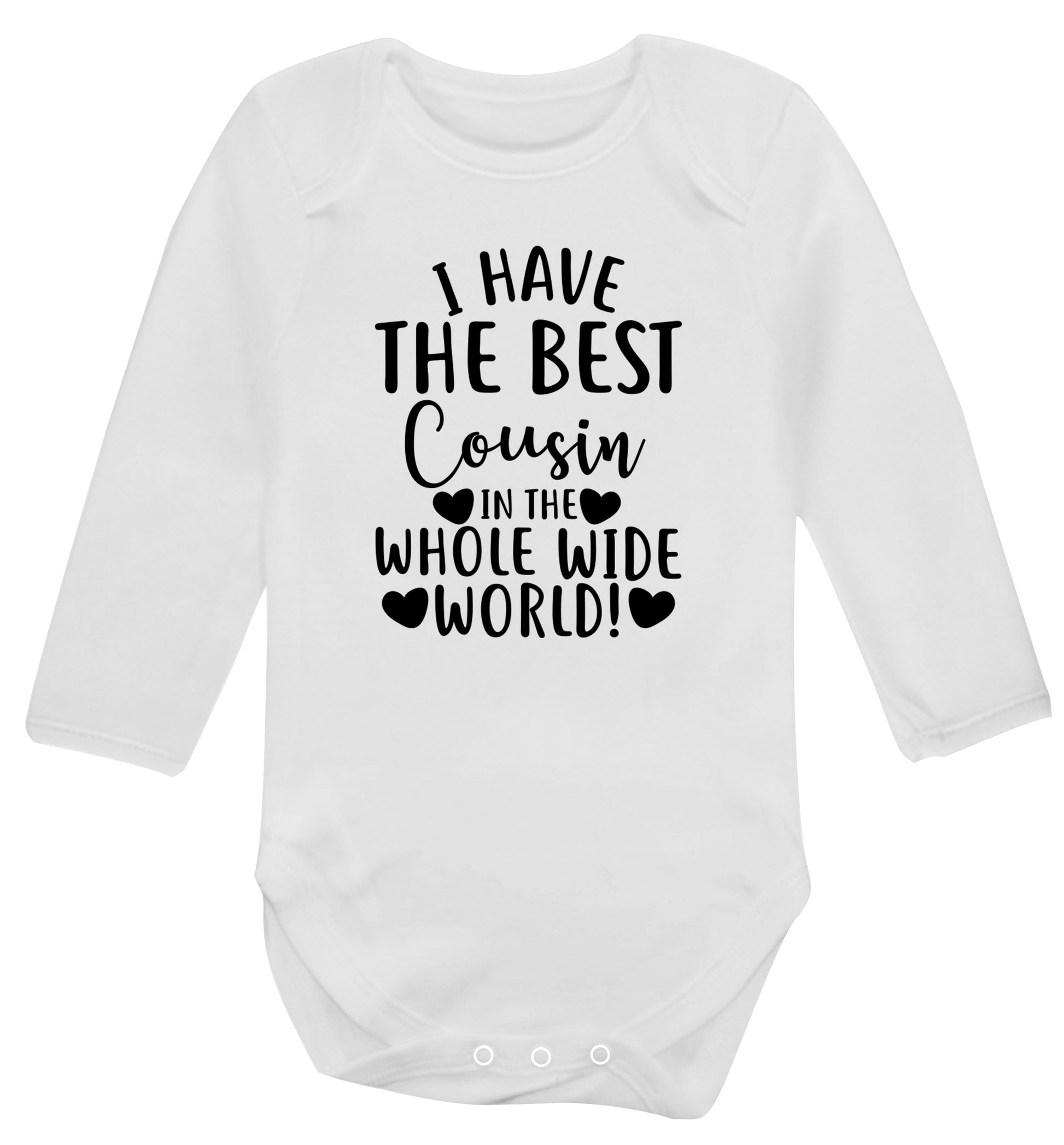 I have the best cousin in the whole wide world! Baby Vest long sleeved white 6-12 months