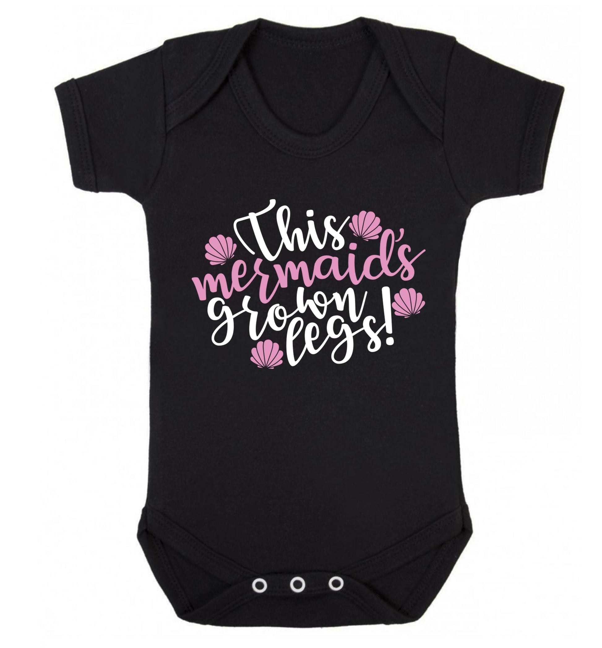 This mermaid's grown legs! Baby Vest black 18-24 months