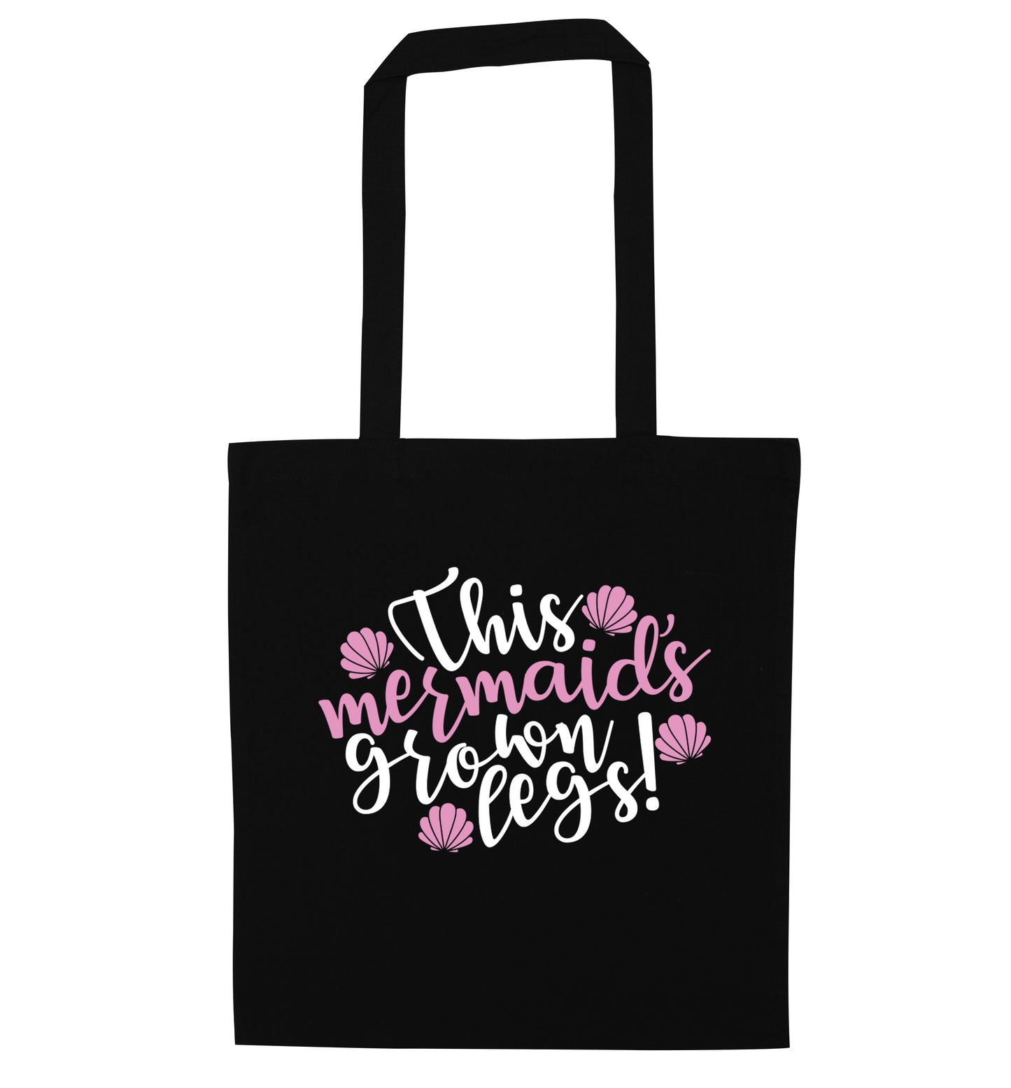 This mermaid's grown legs! black tote bag