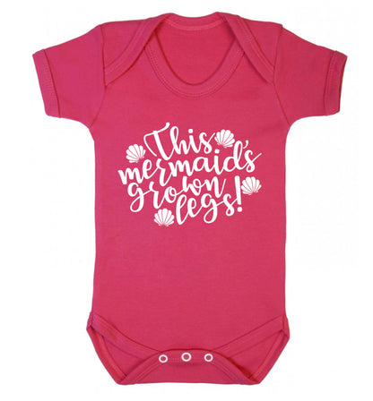 This mermaid's grown legs! Baby Vest dark pink 18-24 months