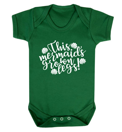 This mermaid's grown legs! Baby Vest green 18-24 months