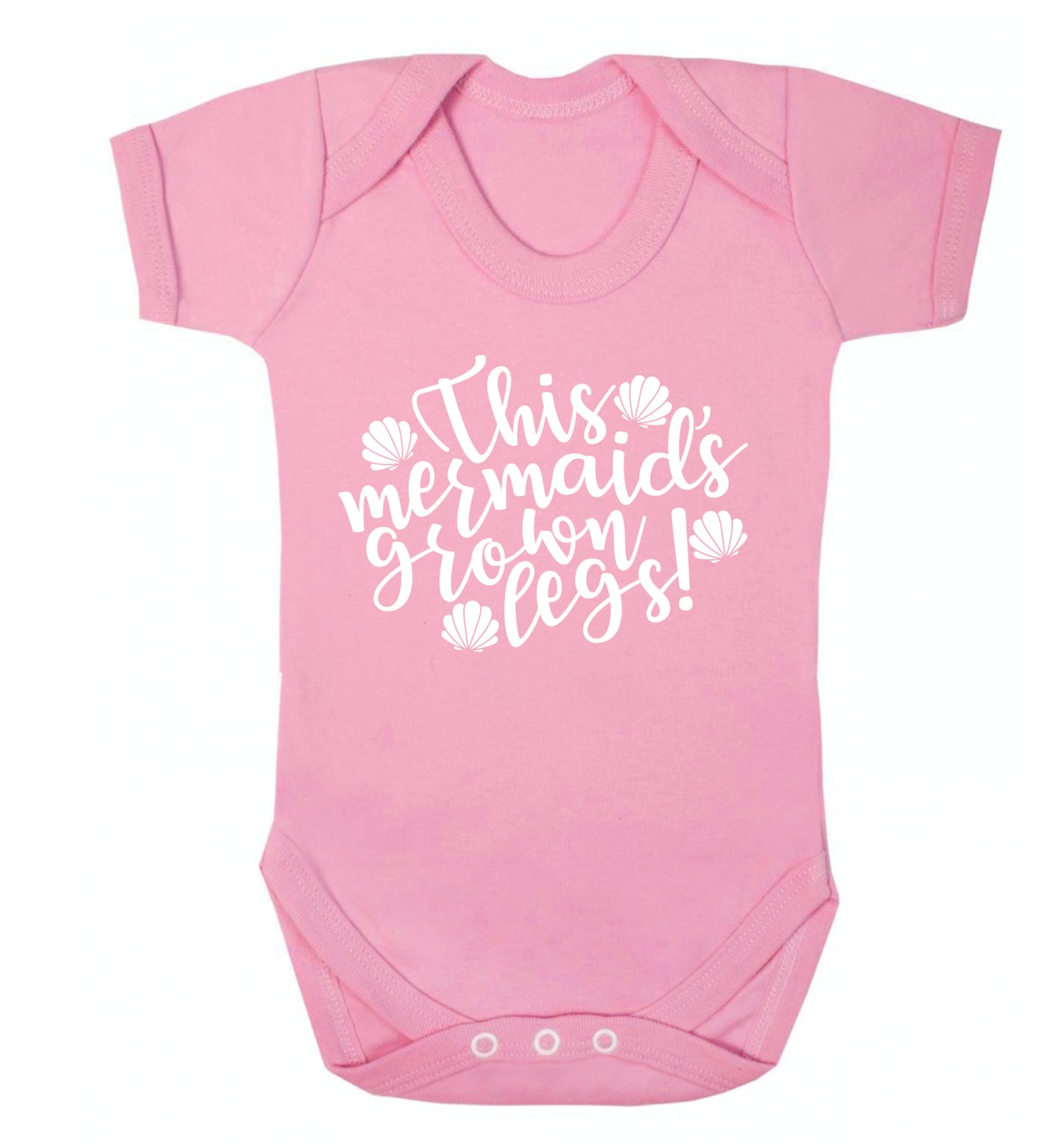 This mermaid's grown legs! Baby Vest pale pink 18-24 months